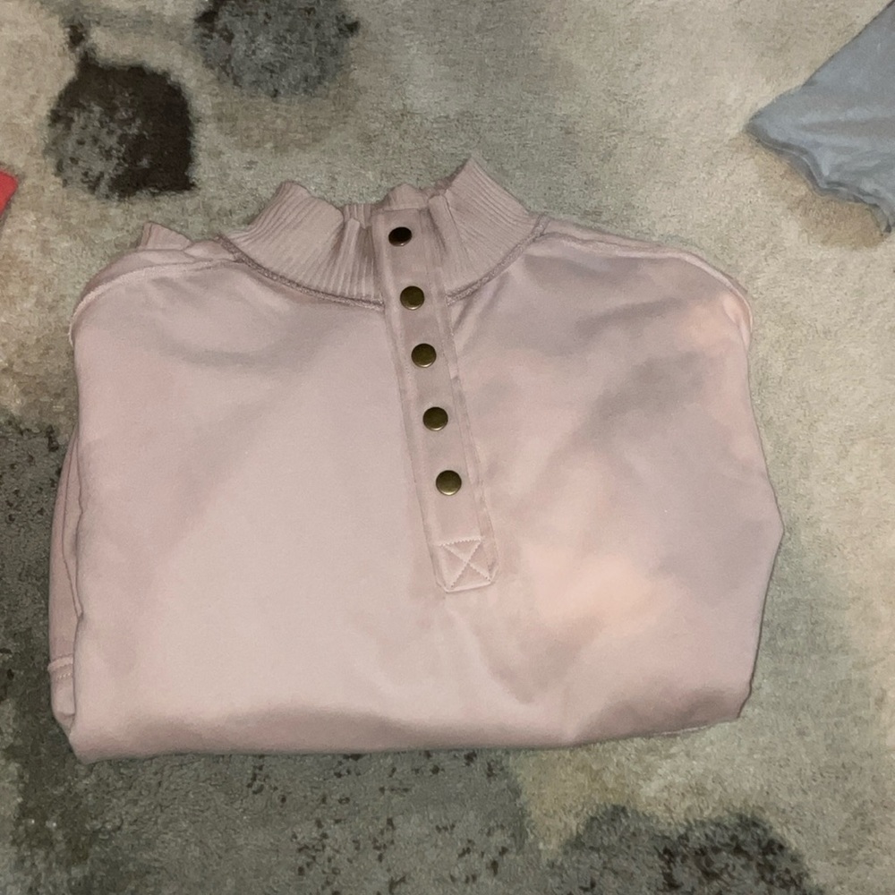 Pink Button-Up Sweater